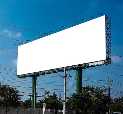blank billboard   road  stock photo  vecteezy