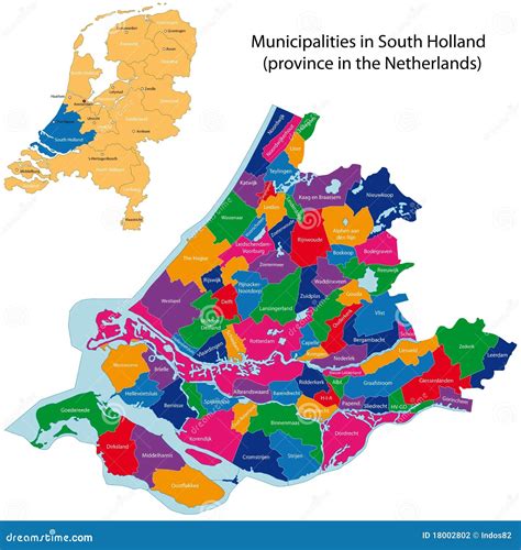 provincie zuid holland kaart kaart
