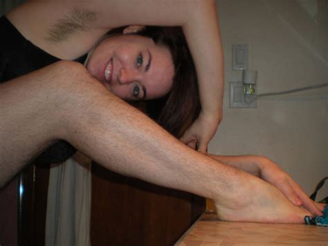 Female hairy leg