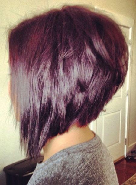 Choppy Stacked Inverted Bob Haircut Side View Hair Pinterest Bobs