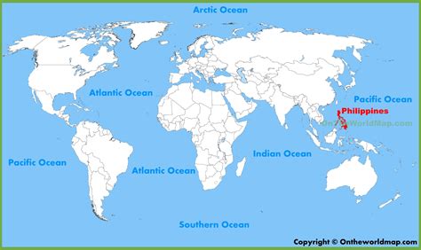 philippines location   world map