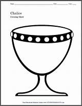 Chalice Coloring Goblet Template Kids Studenthandouts Templates Communion Cut Sheet Judaism Fun 616px 37kb Print sketch template