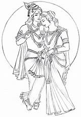 Krishna Drawing Radhe Radha Pencil Drawings Sketches Paintingvalley Pe sketch template