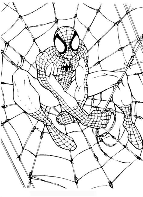 coloring pages printable spiderman colouring pages