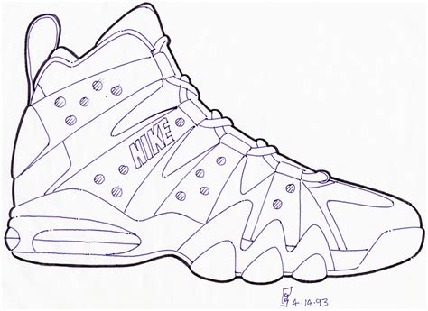 tennis shoe drawing  getdrawings