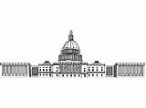 Washington Coloring Pages Dc Capitol Building Sheet Georgia State Template Library Clipart Popular Dome sketch template