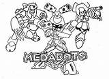 Coloring Medabots Characters sketch template