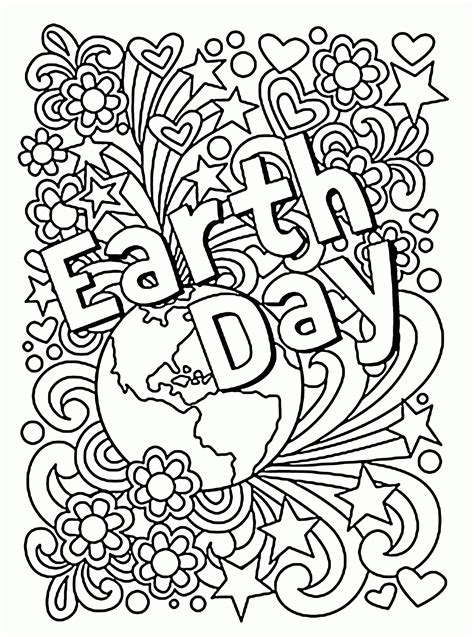 coloring page earth day  wallpaper