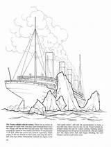 Titanic Kleurplaten Iceberg Downloaden Uitprinten Kleurplaat Collides sketch template