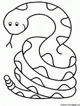 Coloring Snake Pages Printable Popular sketch template