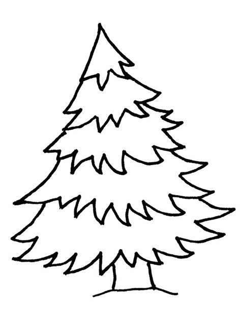 christmas tree color page coloringcom