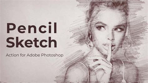create  realistic pencil sketch effect  photoshop photoshop