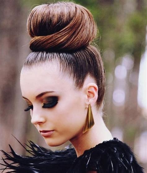 45 best gorgeous and stunning high bun up do hairstyle for prom and