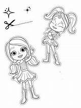 Rainbow Rangers Bonnie Coloring Anna Pages Fun Kids sketch template