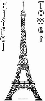 Eiffel Eiffelturm Turnul Ausmalbild Ausmalbilder Colorat Cool2bkids sketch template