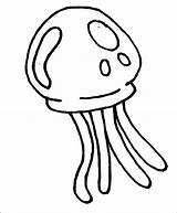 Jellyfish Spongebob 101coloring sketch template