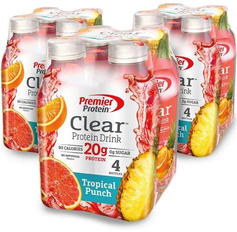 premier protein clear protein drink tropical punch  protein