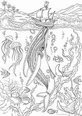 Erwachsene Adultos Colorir Malvorlagen Ausdrucken Mandalas Erwachsenen Meerjungfrau Favoreads Herbst Deckblatt Drucken Pattern sketch template