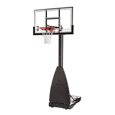 spalding   nba glass backboard portable basketball system