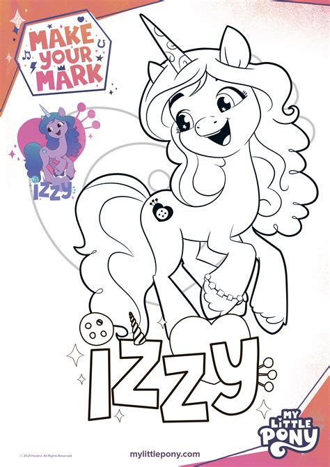pony coloring news magnet