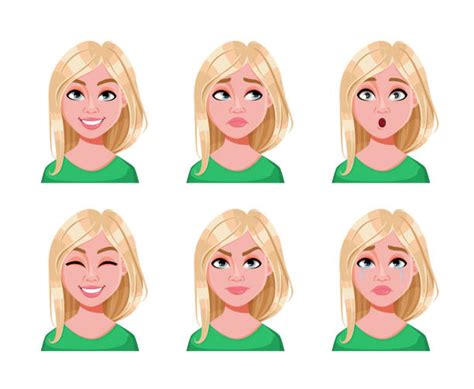 Blonde Cartoon Characters Illustrations Royalty Free Vector Graphics
