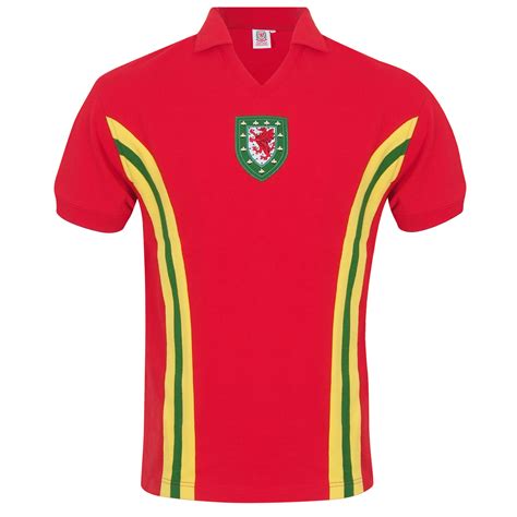 wales cymru faw official gift mens retro  football kit shirt red  picclick uk