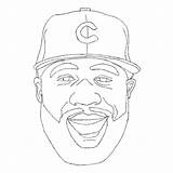 Coloring Mlb Pages Trout Mike Template Book sketch template