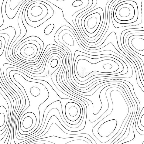 contour lines stock vector illustration  grid pattern