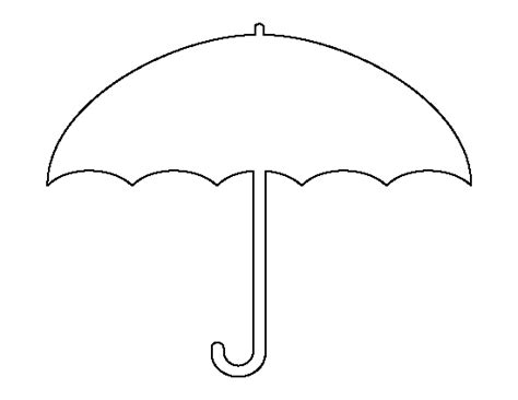 umbrella pattern   printable outline  crafts creating