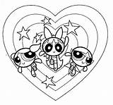 Powerpuff Coloring Pages Girls Girl Printable Kids Color Print sketch template