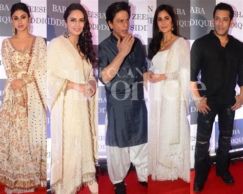 starry affair srk salman katrina light up baba siddique s iftar party