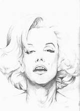 Monroe Marilyn Coloring Pages Printable Via sketch template