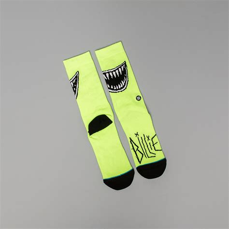 stance  billie eilish grin socks