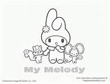 Melody Coloring Pages Sanrio Kitty Hello Sheets Diamond Colouring Cute Printable Activity Kids Ariel Pochacco Characters Google Popular Kawaii Friends sketch template
