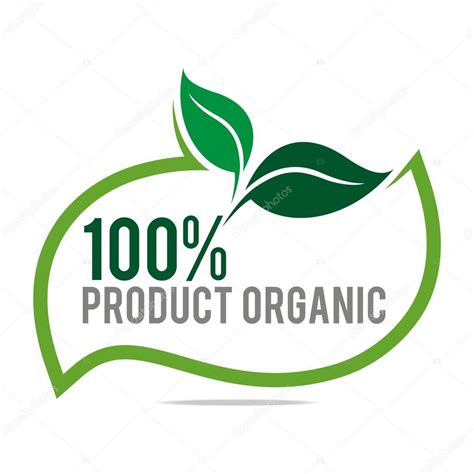 logo natural product organic healthy garden design vector stock
