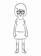 Tina Belcher Coloring Pages Printable sketch template