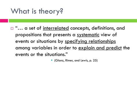 theory powerpoint    id