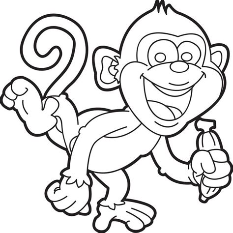 monkey coloring pages coloringpages