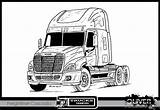 Drawing Freightliner Truck Cascadia Deviantart Experiment Favourites Tools Own Digital Add sketch template