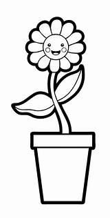 Blumen Blumentopf Ausmalen Malvorlage Ausmalbilder Malvorlagen Ausdrucken sketch template
