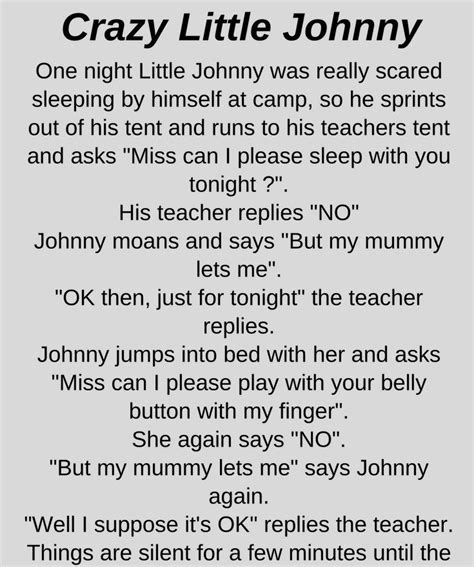 Crazy Little Johnny Funny Story Naughtyjokes