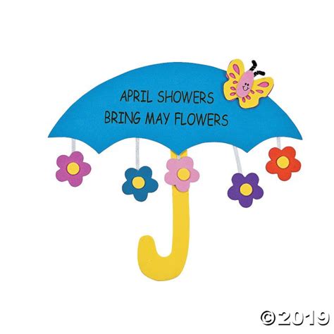 april showers bring  flowers sign craft kit