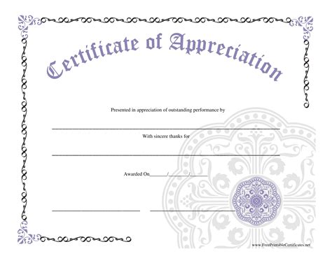blank award certificates   sample certificate