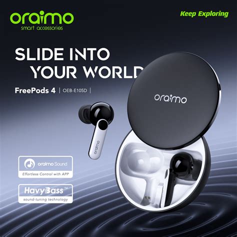 oraimo introduces  freepods   active noise cancellation  sound app