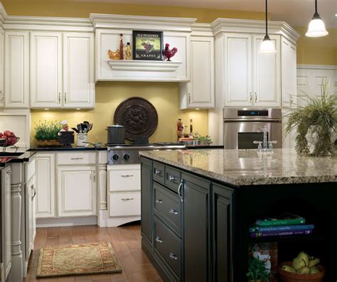 white kitchen  black island cabinets decora