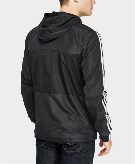 adidas originals synthetic california windbreaker lightweight jacket  black  men lyst