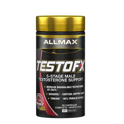 allmax testofx  stage male testosterone amplifier  capsules zone nutrition
