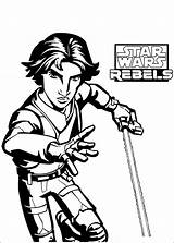 Wars Rebels Star Coloring Ausmalbilder Coloriage Drawing Lego War Stare Maul Ezra Disney sketch template