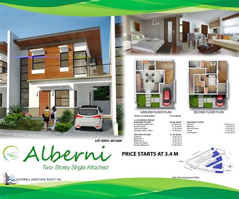 alberni house model  storey single attached unit lot area  sqm floor area  sqm