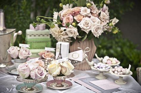 pretty tea party bridal shower inspiration  sweetest occasion